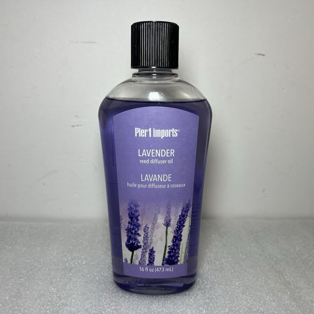 Pier 1 Imports Lavender Reed Diffuser Oil 16 fl oz Scented Liquid Discontinued